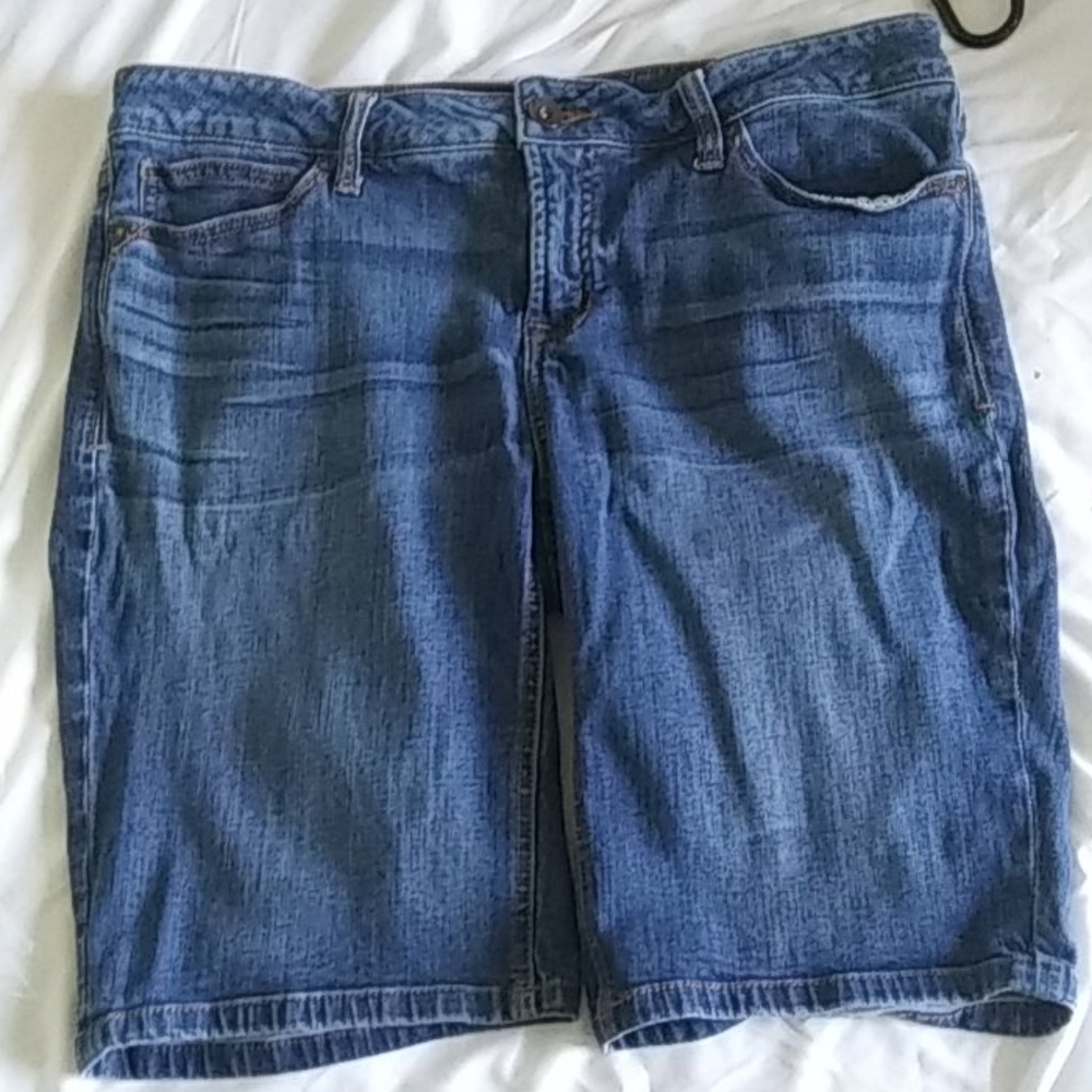 Blue jean shorts